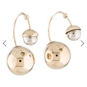 Dior Gold and Silver Tone Earrings